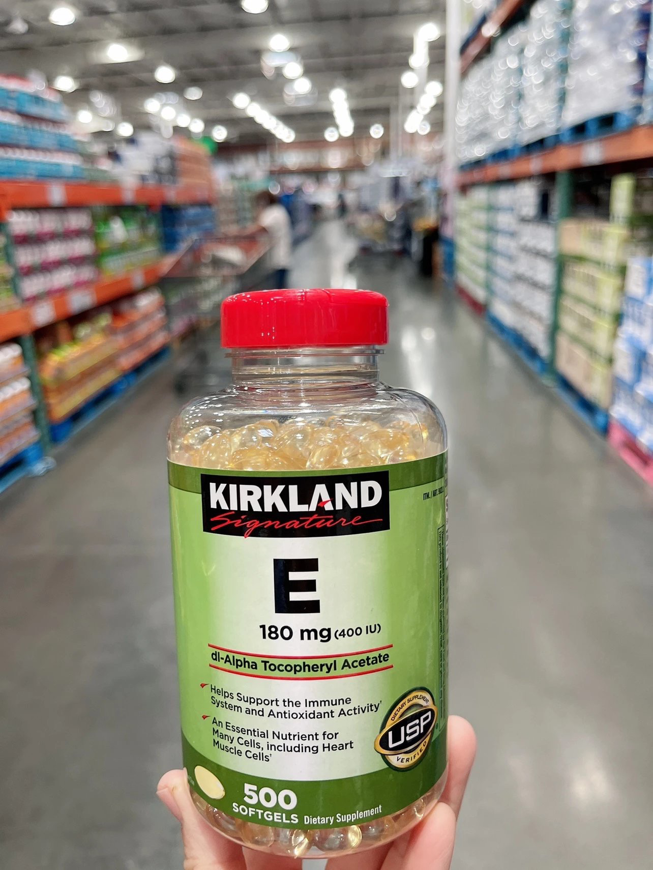 Kirkland 柯克兰维生素E软胶囊500粒 400IU