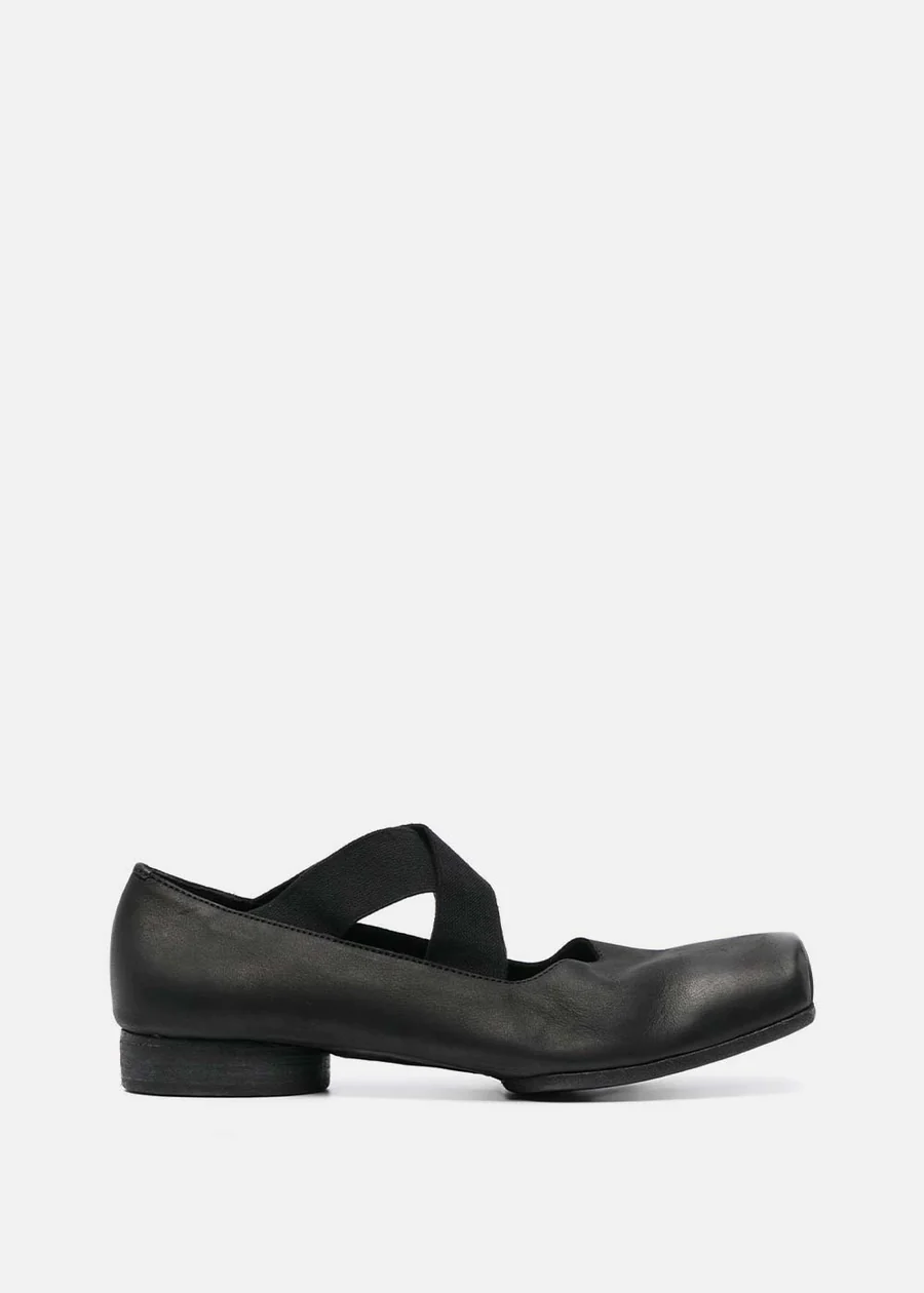 フラットシューズ UMA WANG Woman Ballet flats Black US9001 UW900 UMA WANG - Women High Ballerina Calf Shoes – Atelier New York