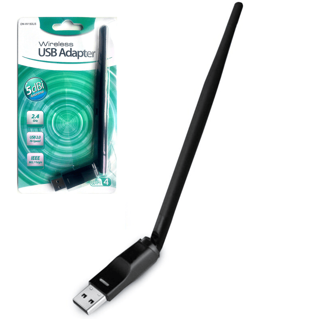 PLACA USB WIFI 150M CON ANTENA