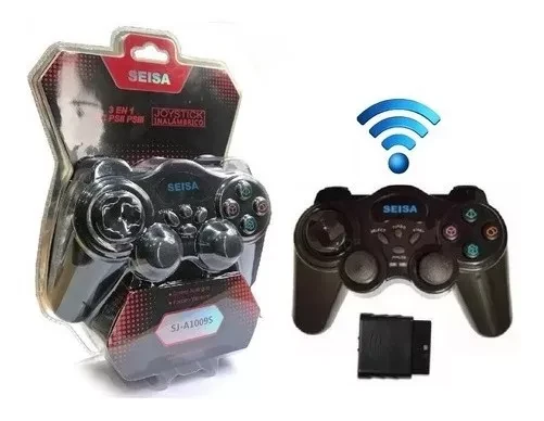 CONTROL INALAMBRICO 3EN1 PC/PS2/PS3 A PILAS SJ-917 SJ-A1009S GARANTIA DE PRUEBA