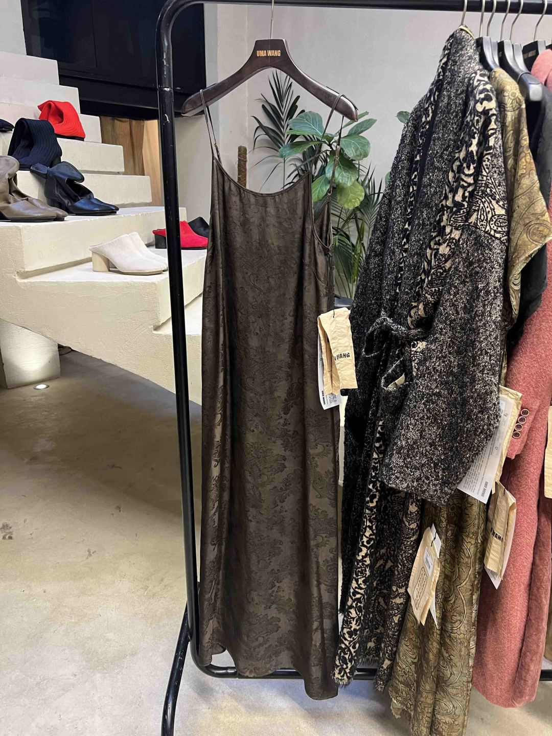 ワンピース UMA WANG FW24 ANYA DRESS (UW5082 UW690) Uma Wang ANAYA DRESS UW5082-UW690