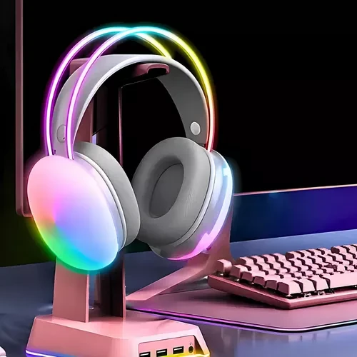 DIADEMA AURICULAR BLUETOOTH CON LUZ RGB PD1