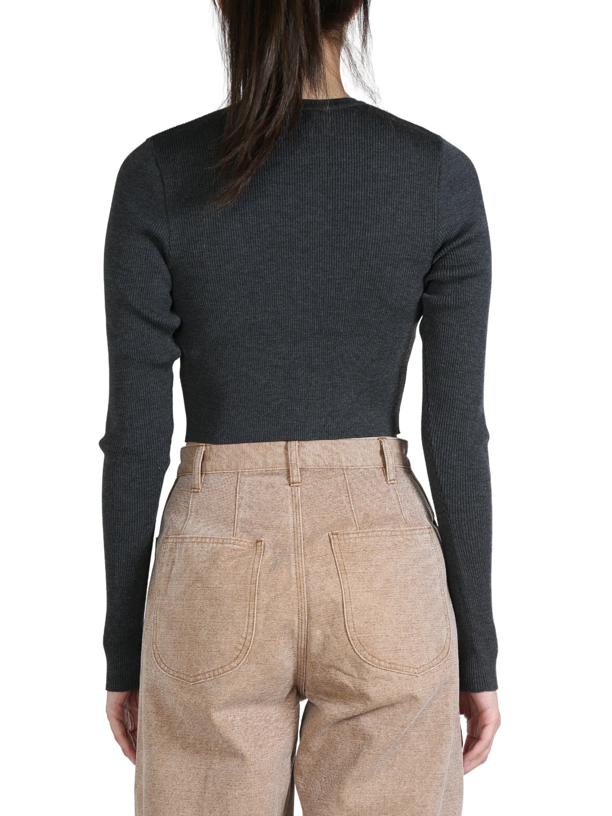 AURALEE】RIB KNIT SHORT CARDIGAN AURALEE / RIB KNIT SHORT CARDIGAN