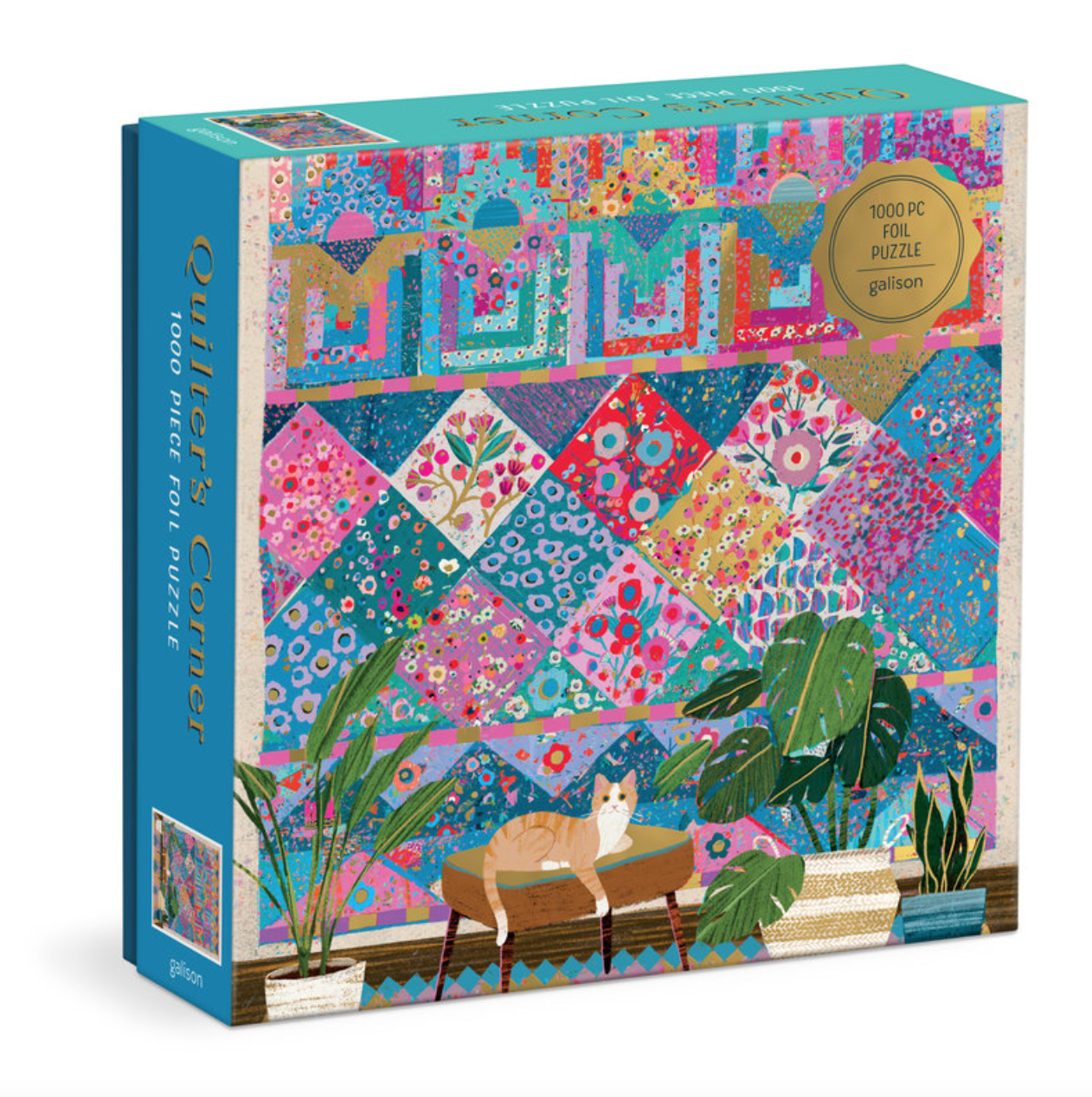 Galison Quilter's Corner 1000 Piece Foil Puzzle