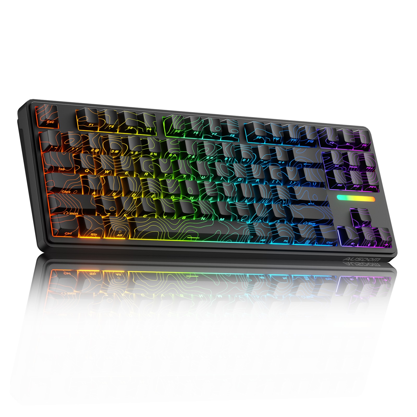 AUSDOM H87 Wireless Mechanical Keyboard 10000mAh, Tri-Mode BT/2.4G/US