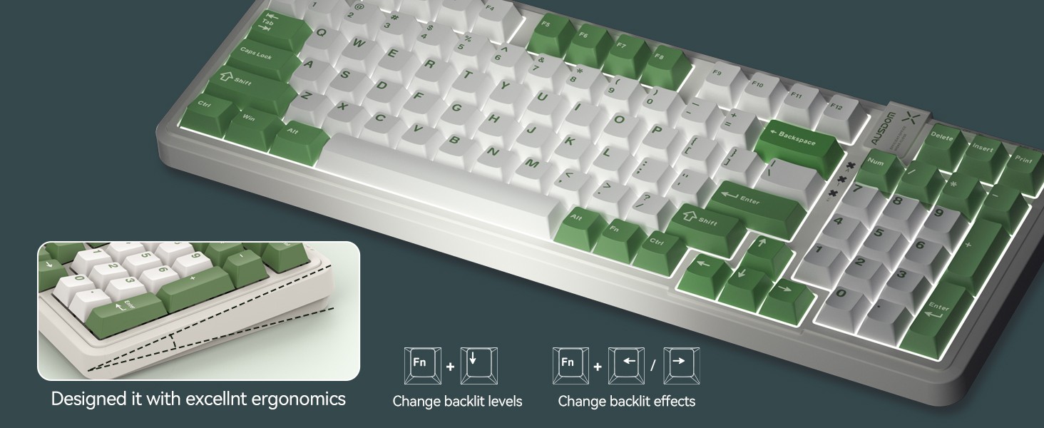 AUSDOM 98Pro Mechanical Keyboard