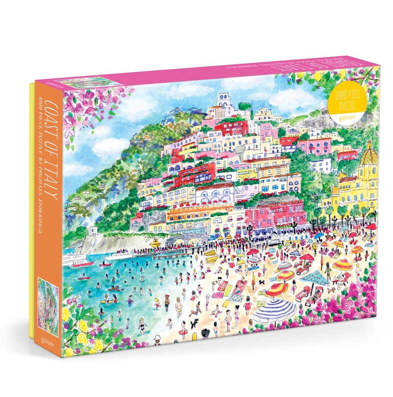Galison Michael Storrings Coast of Italy 1000 Piece Puzzle