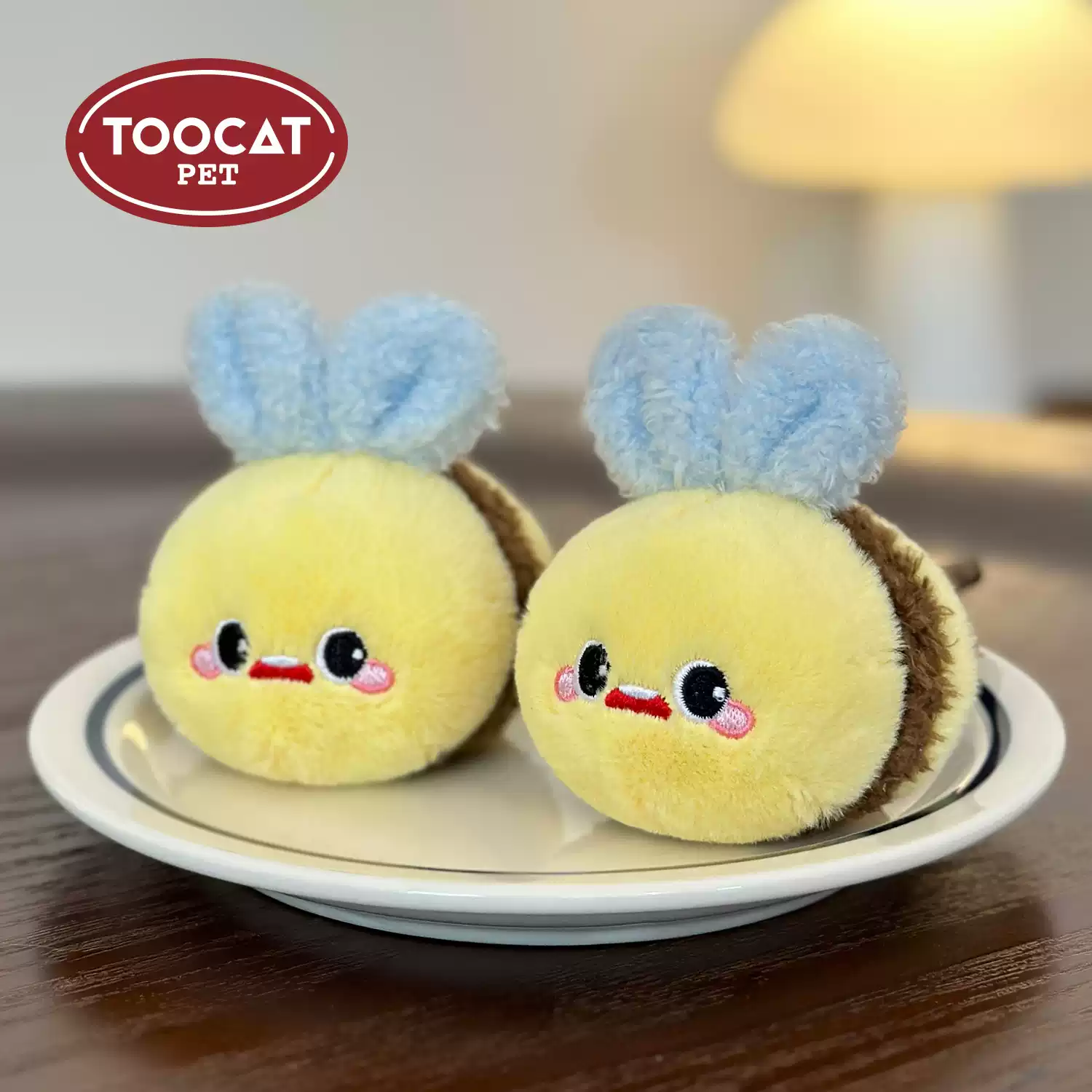 TOOCAT 蜜蜂磨牙玩具 可替换耐咬木天蓼猫玩具自嗨解闷逗猫棒