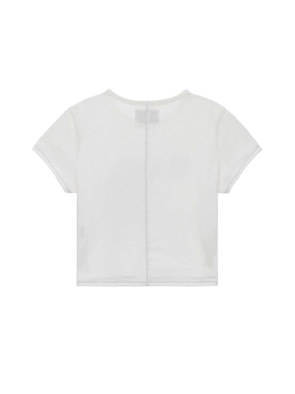 Matin Kim MATIN SHADE LOGO CROP TOP IN WHITE