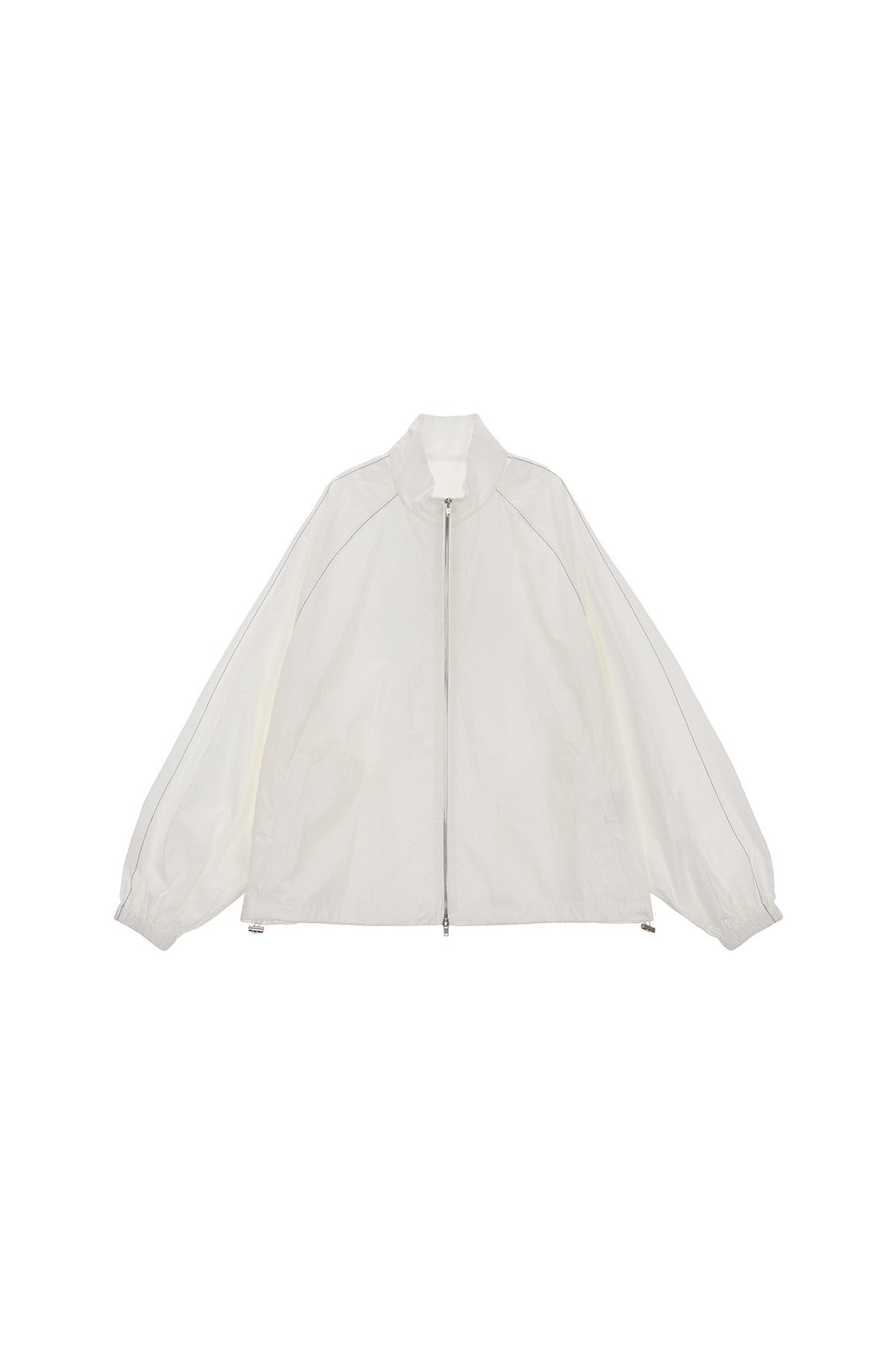 MATIN KIM LOGO COATING JUMPER IN IVORY