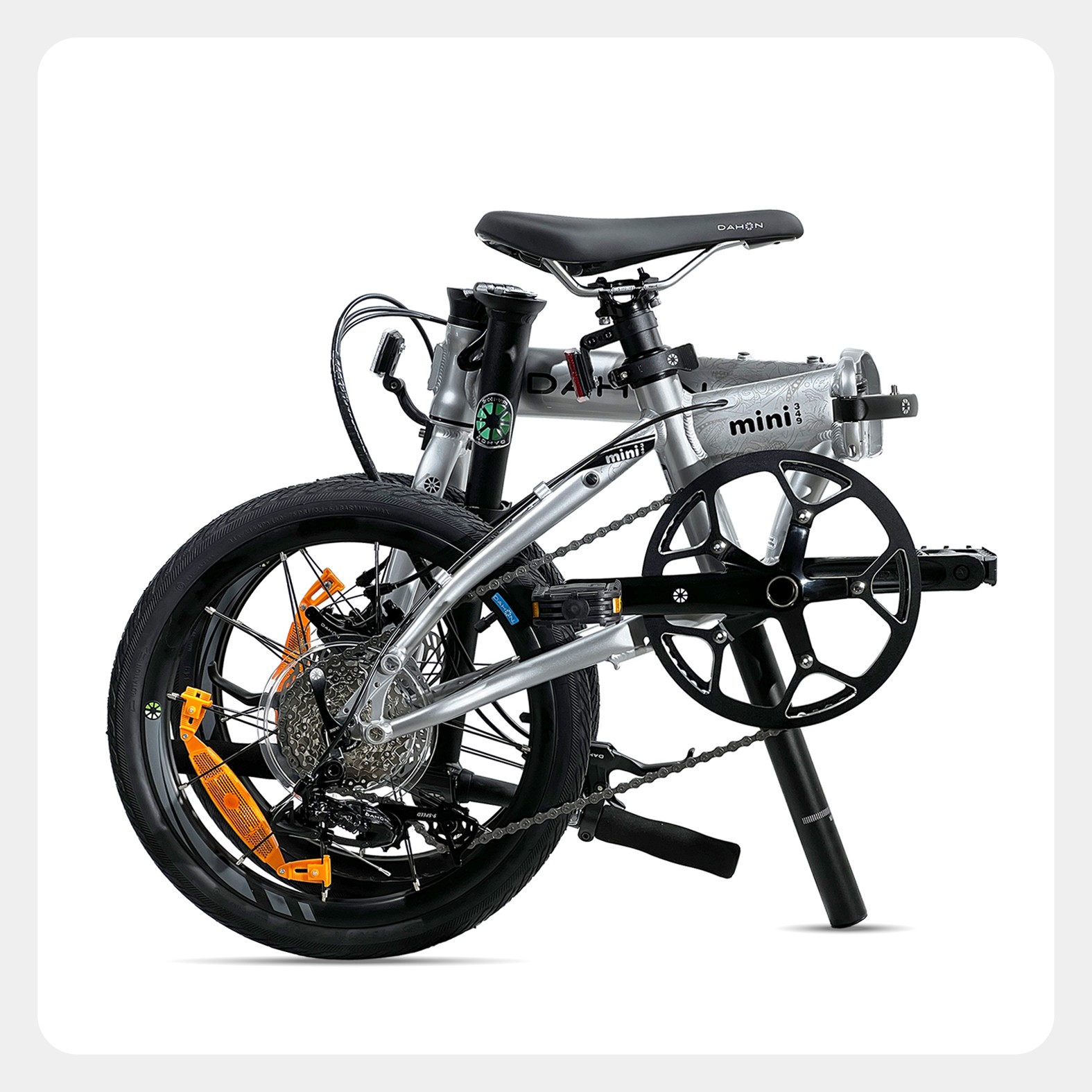 DAHON FOLDING BIKE /K3 PLUS /Silver, 16inch, 9-Speed, Disc-brakes