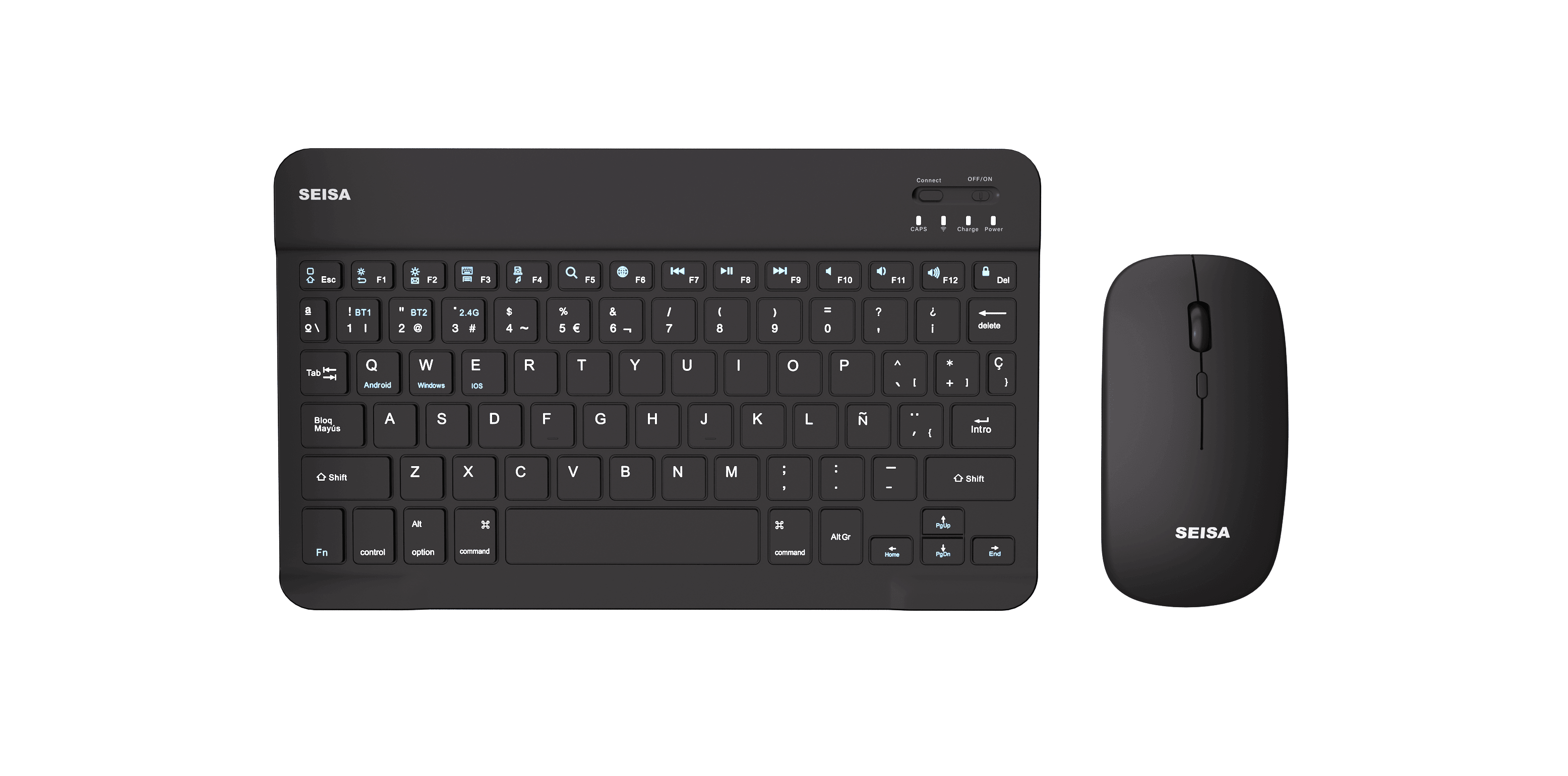 Kit inalámbrico Teclado y Mouse Seisa DN-H038