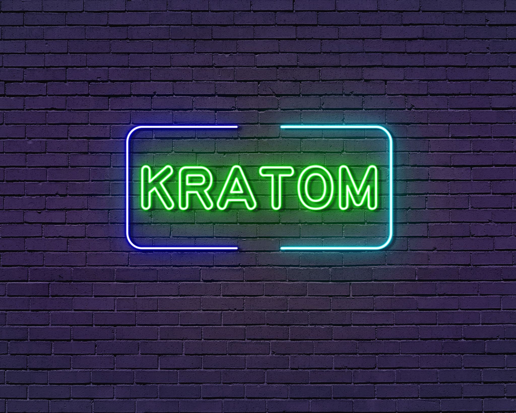 LED Acrylic KRATOM Sign