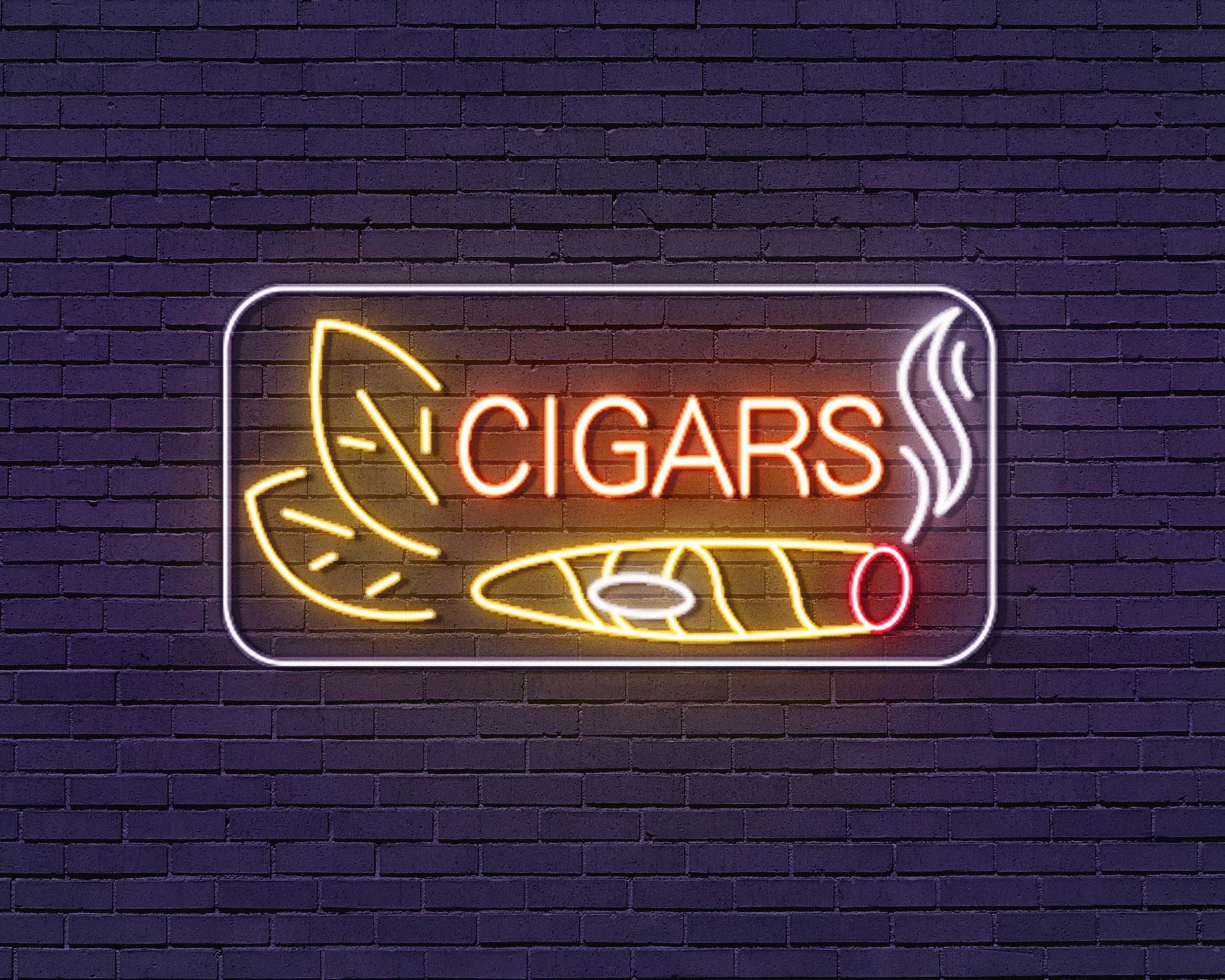 LED Acrylic CIGARS Sign