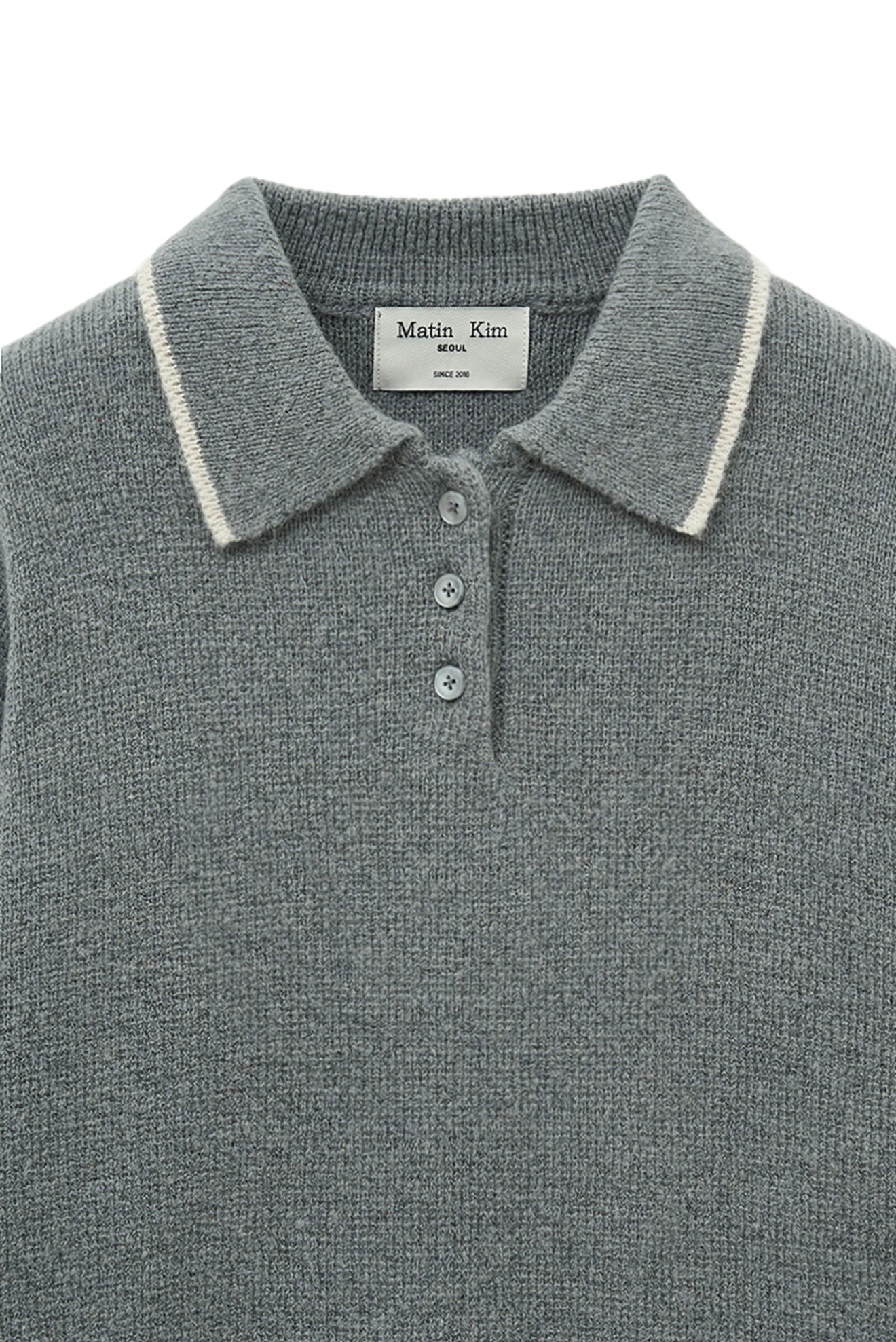 MATIN KIM KNIT TOP IN CHARCOAL ネット完売品 MATIN KIM KNIT TOP IN CHARCOAL ネット完売品 - メルカリ