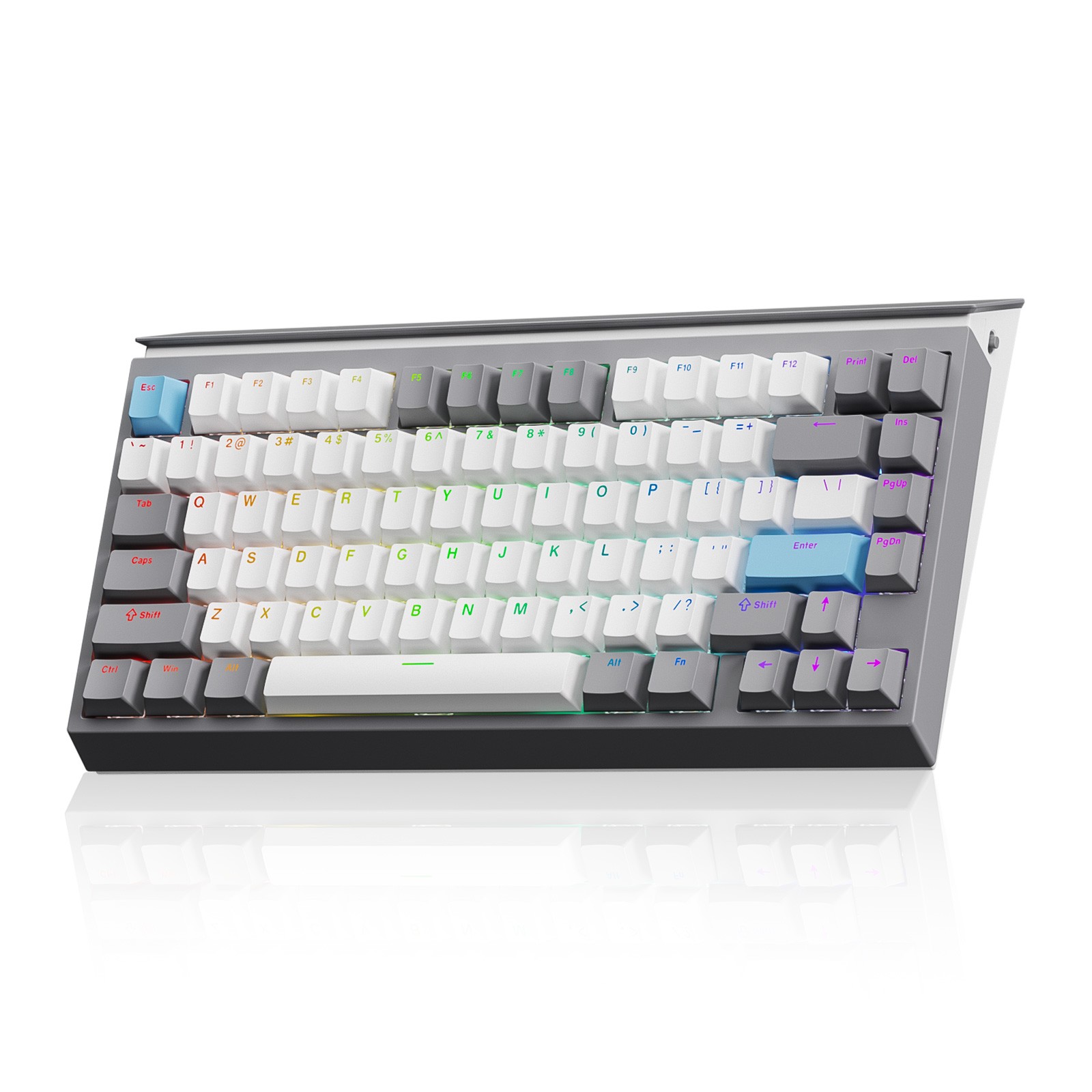 AUSDOM U75 Hot Swappable 75% Creamy Mechanical Keyboard, Wireless Gami