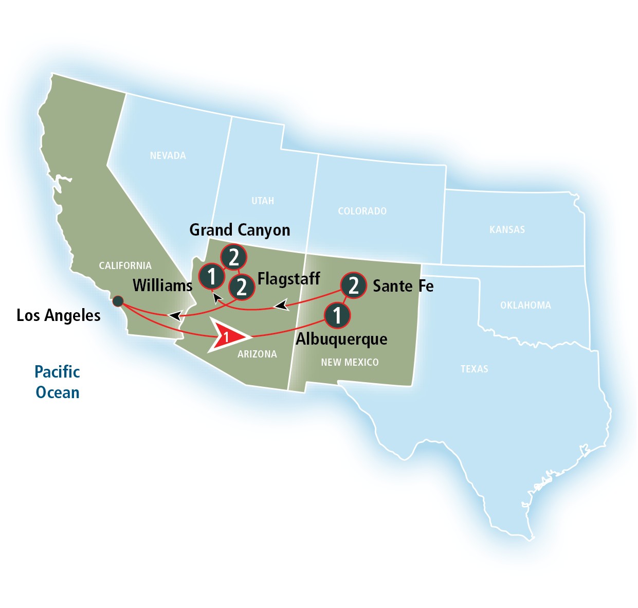 Grand Canyon Explorer Roundtrip from Los Angeles