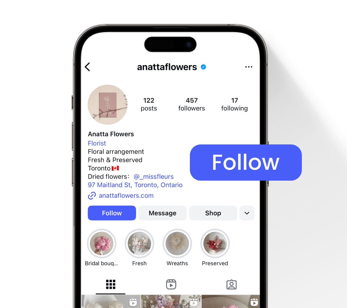 Follow Social Media Demo